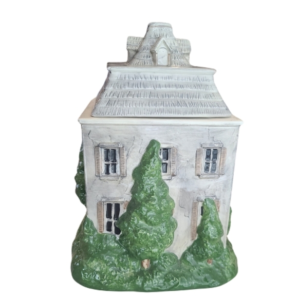 Sakura Debbie Mumm Halloween Cookie Jar Haunted House Ceramic Collectible Ghost - Picture 3 of 13